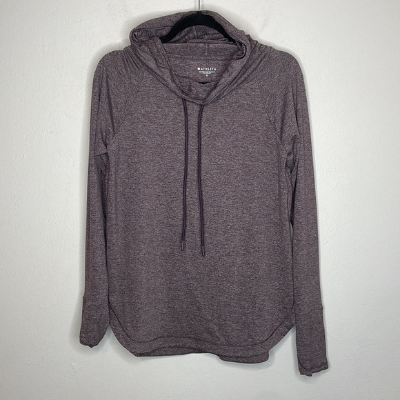 Athleta | Women’s Uptempo Hoodie‎ Purple Heather Color Size Small - Picture 2 of 9